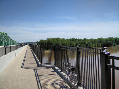 Daniel Boone Bridge Bike/Ped Path connecting Chesterfield to the Katy Trail is now open Daniel Boone Bridge Bike/Ped Path connecting Chesterfield to the Katy Trail