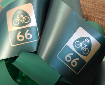 Bicycle Route 66 ribbon Bicycle Route 66 ribbon