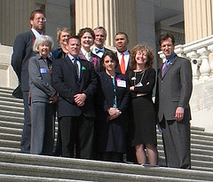 Congressman Blumenauer (center, back row) met with the Missouri delegation.