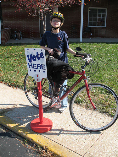 I bicycle and I vote!