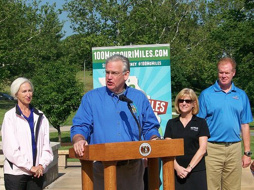 Governor Nixon launches the 100 Missouri Miles Challenge