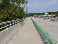 Chouteau Bridge path under construction