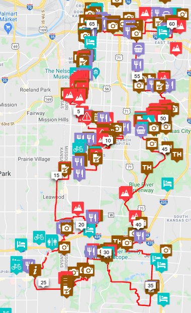 The 69-mile Battle of Westport Bicycle Route