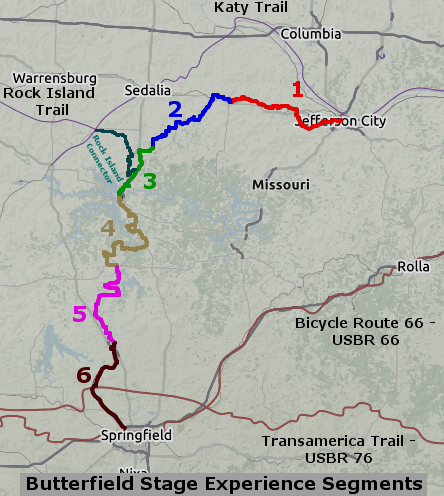 Rock Island + Katy + Butterfield = good bicycle connection KC to Springfield to 