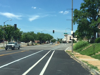 The Road Diet on Morganford takes a four-lane road into a bike-friendly road