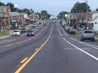 Morgan Ford road diet south of Holly Hills