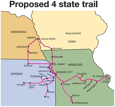 Original 2005 Quad State Trail Map - click for full-sized version