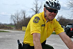Missouri State Park rangers accompanied us on the ride