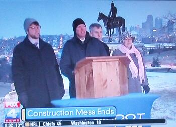 A MoDOT Press Conference announced the completion of the 18 downtown bridges
