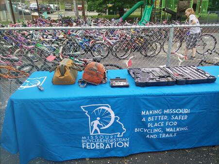 Bike Fit Station at the Healthy Living KC Fair