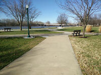 Warsaw's riverfront park and harbor is immediately adjacent to downtown Warsaw's riverfront park and harbor is immediately adjacent to downtown