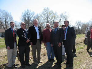 In 2009, Governor Nixon broke ground on the Katy-Windsor trail connection in Ple