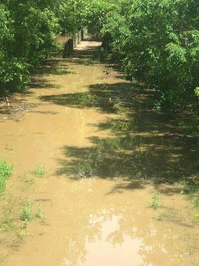 Katy Trail Flooding at Logan Creek (MO State Parks)