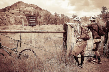 Touring by mountain bike
