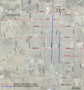 The Carthage Missouri On-Road Bicycle Route Plan will be in place by November 2016
