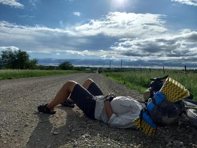 Riding gravel in Kansas - photo by Randy Rasa