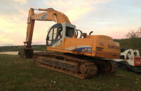 Trail constructions equipment at Thousand Hills