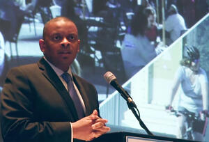 Secretary Foxx, former mayor of Charlotte, NC, announces the Mayors Challenge