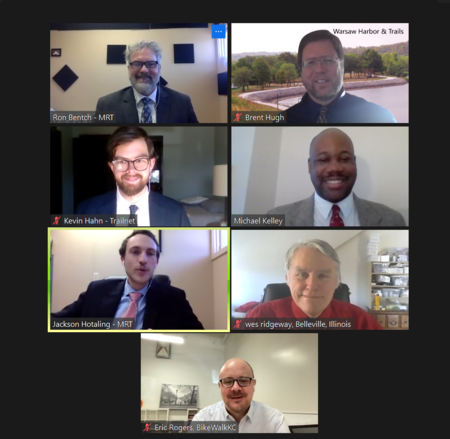 The Missouri delegation to the 2021 (virtual) National Bike Summit