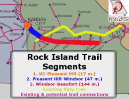 The Rock Island/Katy Connector is now open (blue). Orange opening soon! 