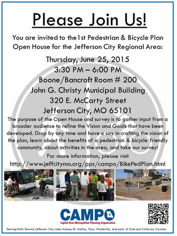 Jefferson City Region Bike/Ped Plan - Open House Jefferson City Region Bike/Ped Plan - Open House