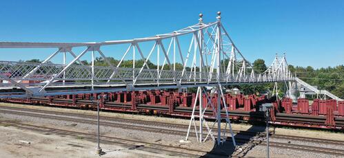 The historic Jefferson Ave Footbridge in Springfield has been closed since 2016 The historic Jefferson Ave Footbridge in Springfield has been closed since 2016