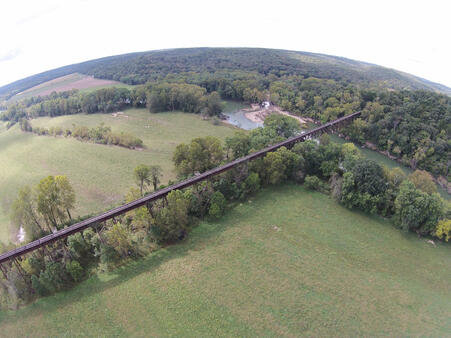 The Gasconade River Bridge is just one of dozens of amazing scenic areas along t