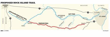 Missouri's Rock Island Trail - existing and potential Missouri's Rock Island Trail - existing and potential