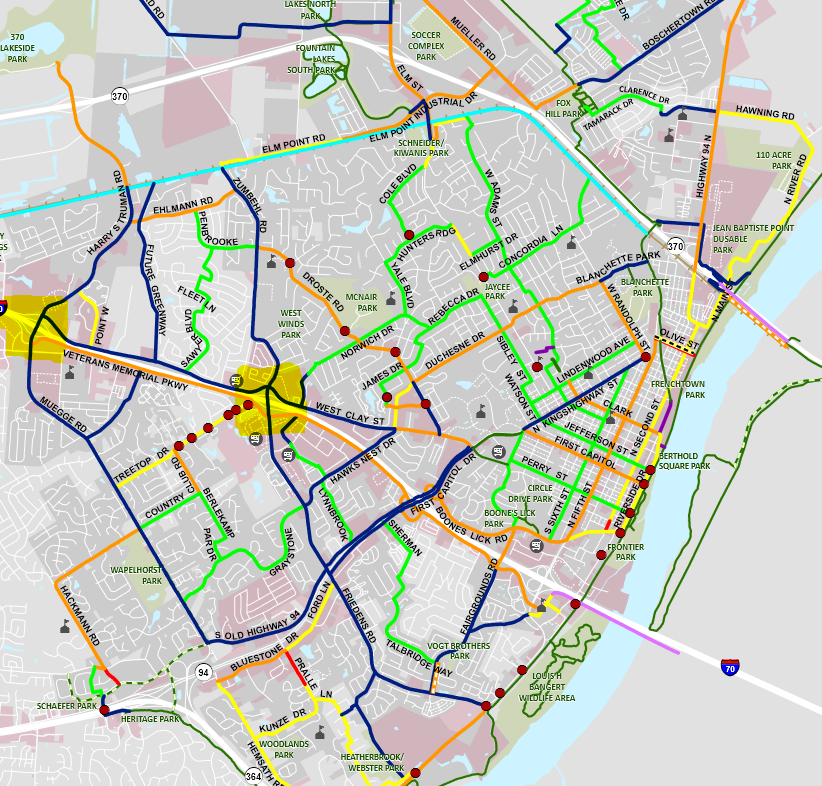 St Charles City bicycle plan